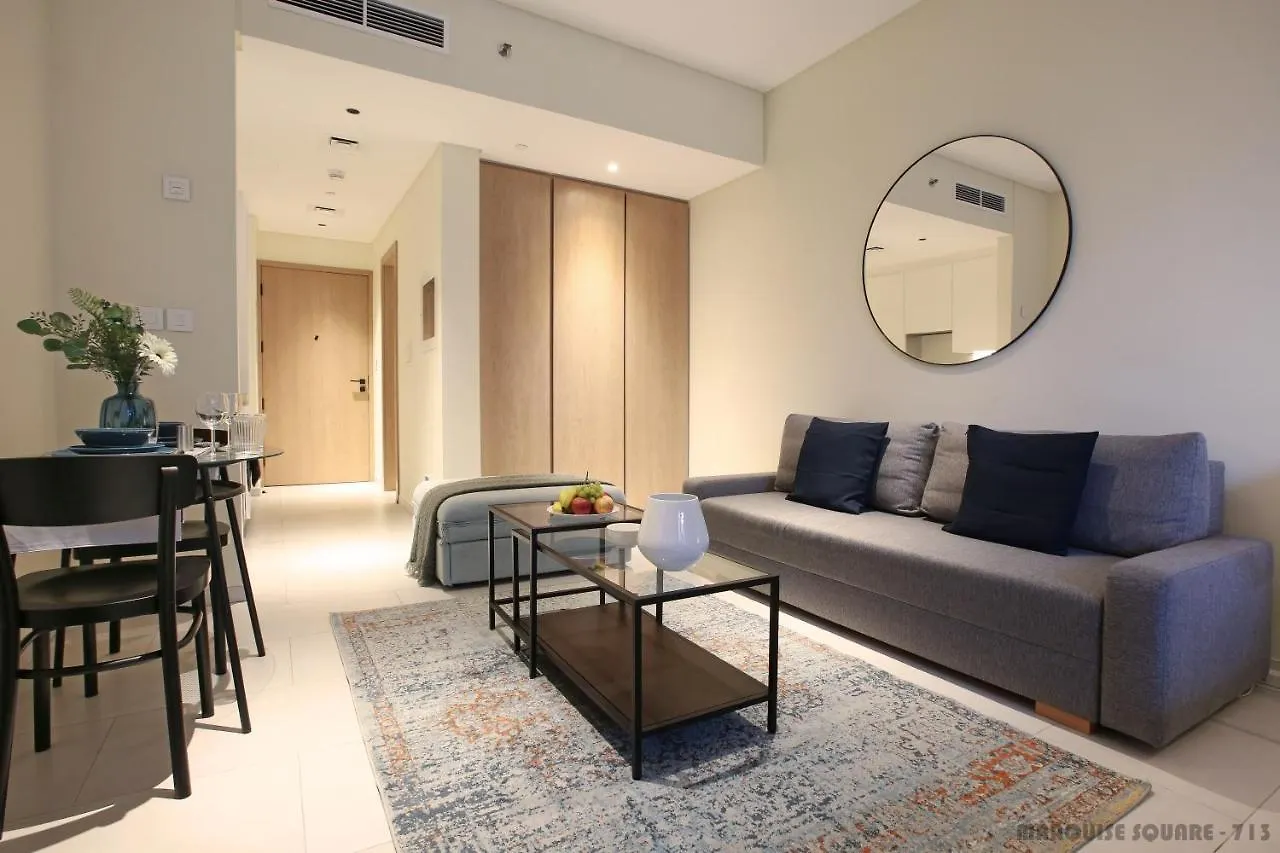 Luxury Studios With Burj Khalifa View - Marquise Square Tower Dubai