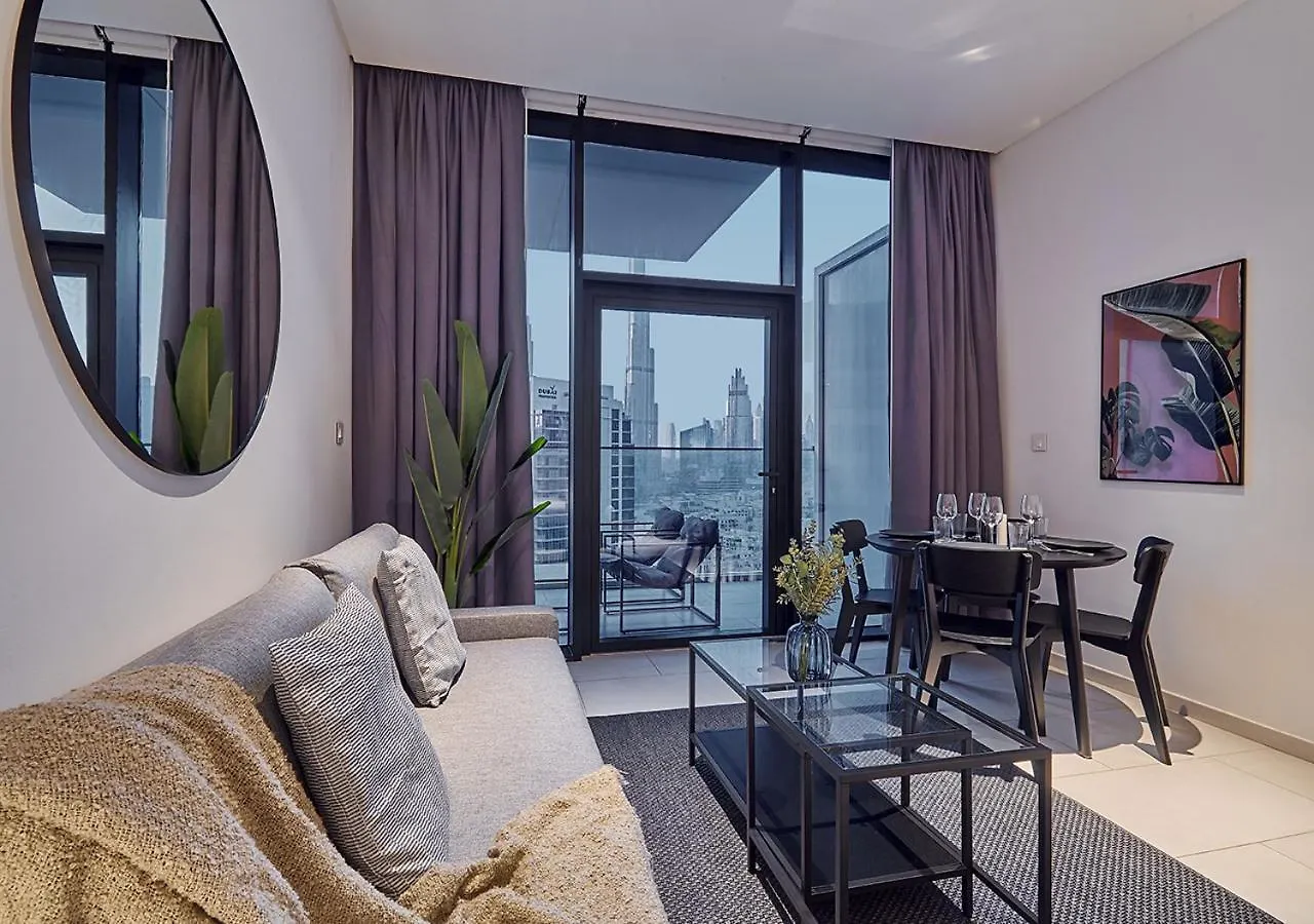 Luxury Studios With Burj Khalifa View - Marquise Square Tower Dubai 0*,
