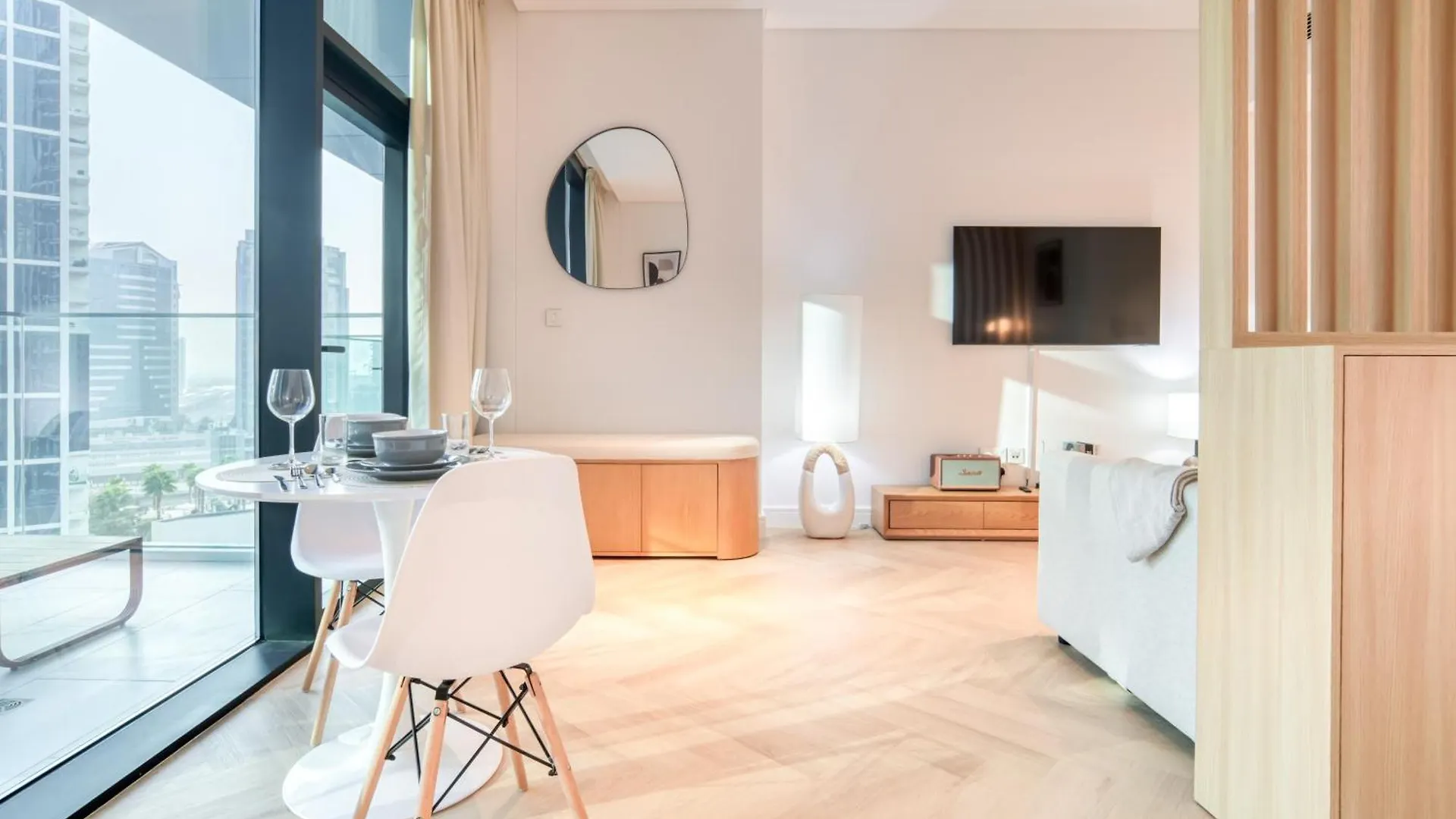 Luxury Studios With Burj Khalifa View - Marquise Square Tower Dubai
