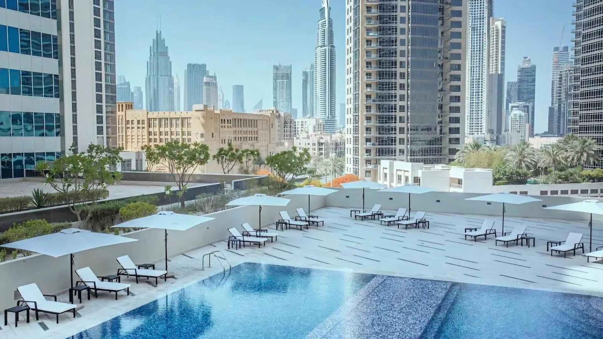 Luxury Studios With Burj Khalifa View - Marquise Square Tower Dubai Verenigde Arabische Emiraten
