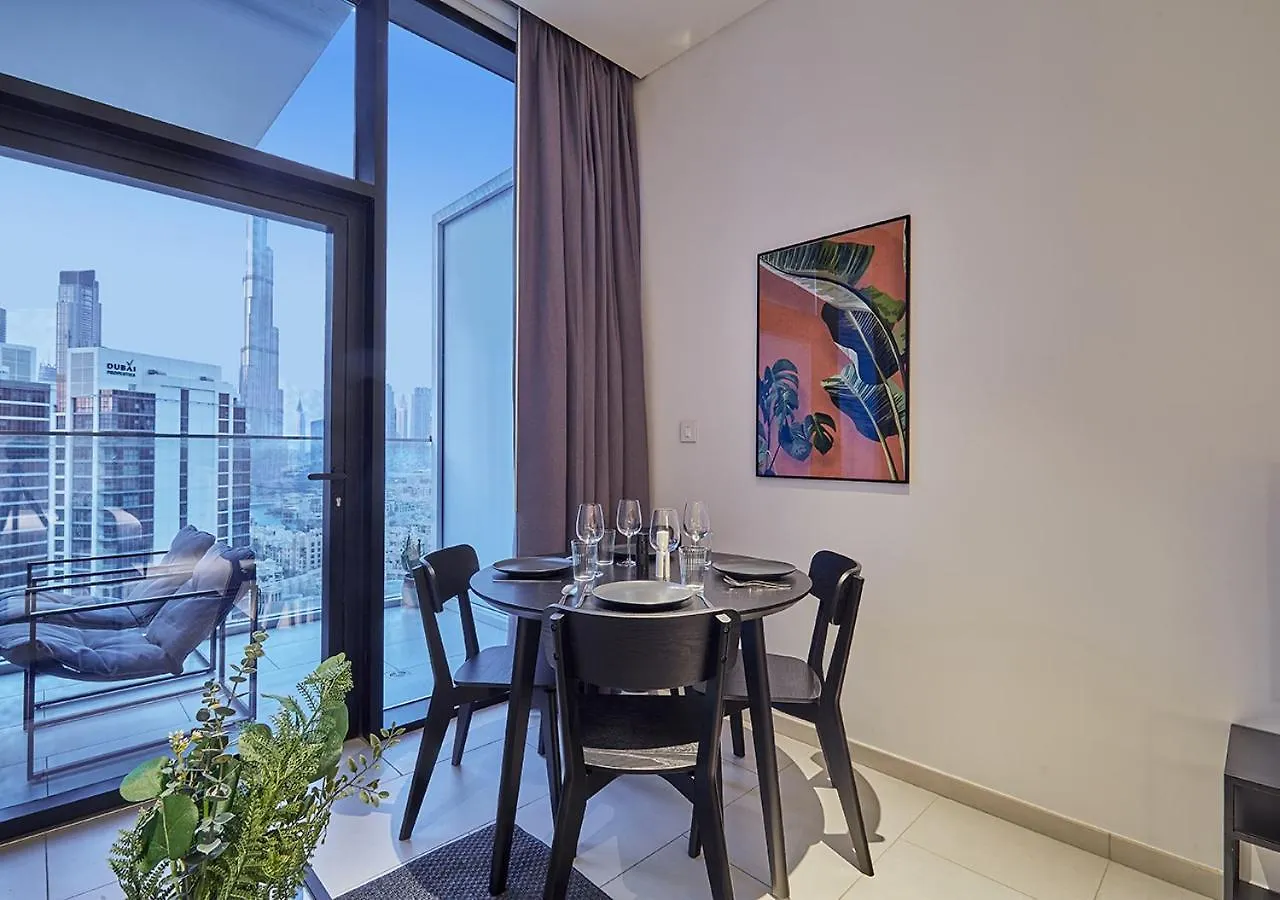 Luxury Studios With Burj Khalifa View - Marquise Square Tower Dubaj Apartmán